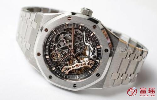 深圳手表回收,爱彼皇家橡树系列双摆轮镂空手表的？