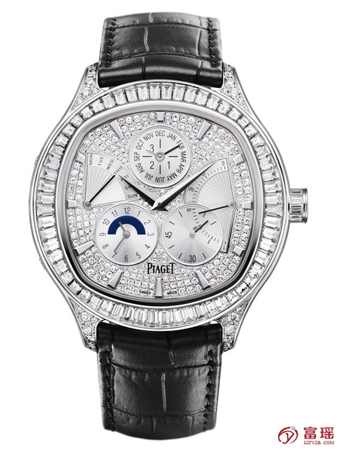 伯爵白金钻石超薄镂空自动手表回收