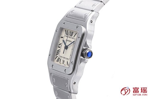 卡地亚山度士系列W20060D6腕表回收,深圳回收手表